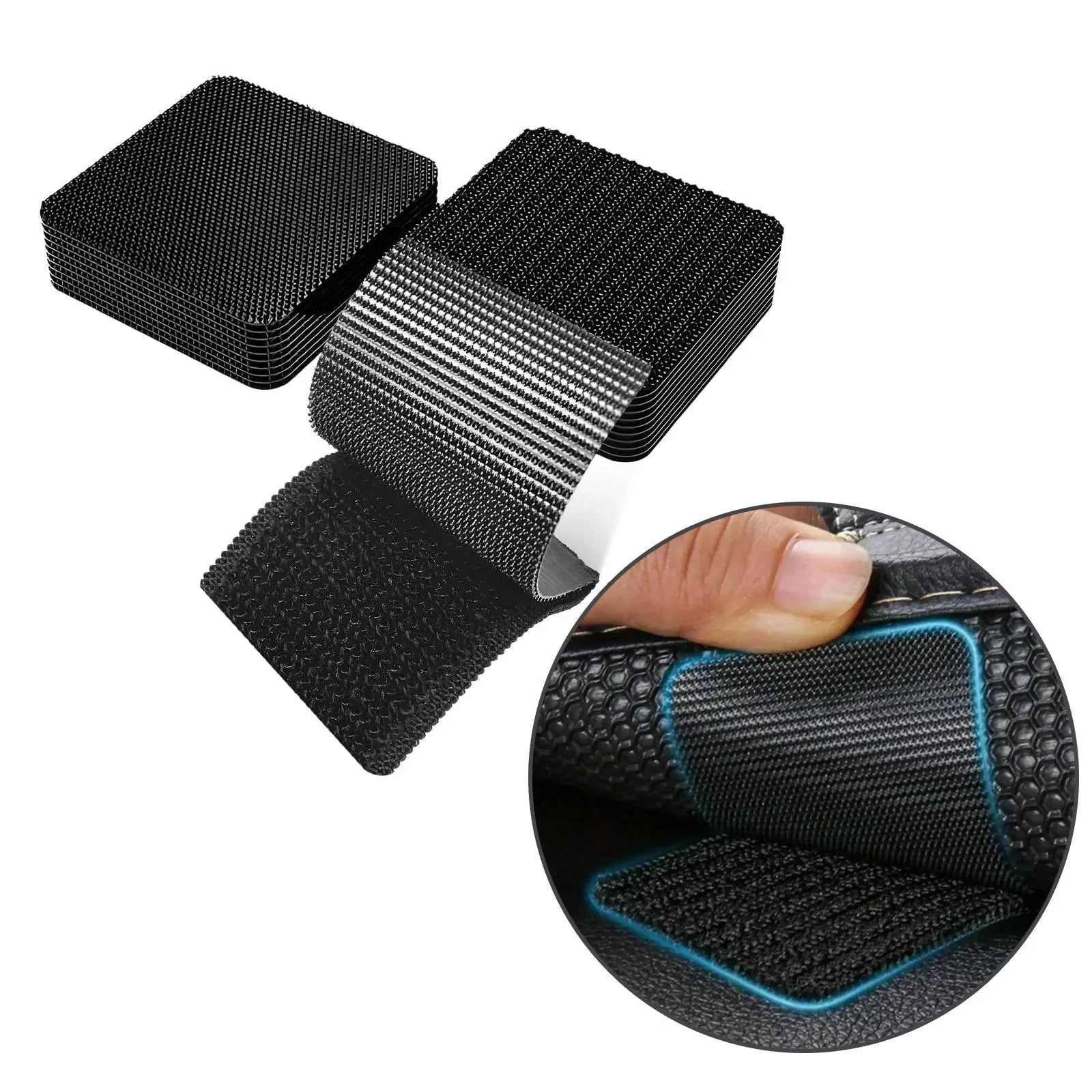 Waterproof Self Adhesive Heavy Duty Double Sided Hook and Loop Strips | Reusable Adhesive Mounting Tape Strong Stick for Wall Hanging Picture Frames Cable Organizer DIY Home Decor Office Organization.