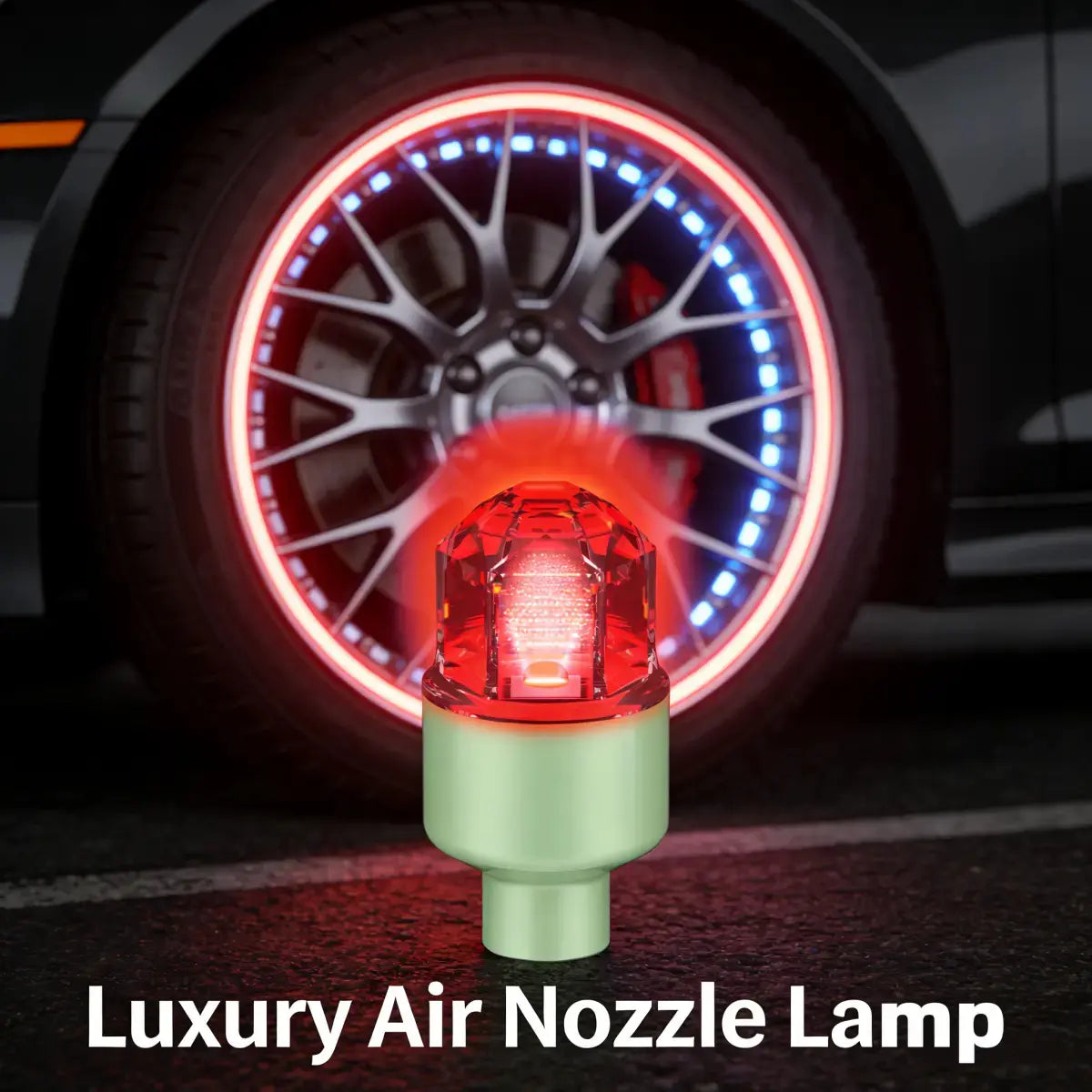 Waterproof LED Tire Valve Caps - Vibration-Sensitive Luminous Light for Cars, Bicycles, and Motorcycles