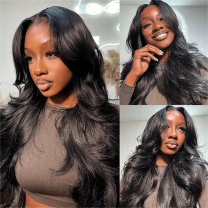 Hot Star Straight 13X6 HD Lace Front Wigs Human Hair:  Pre Plucked Bleached Knots with Baby Hair Body Wave Frontal Human Hair Wig for Women